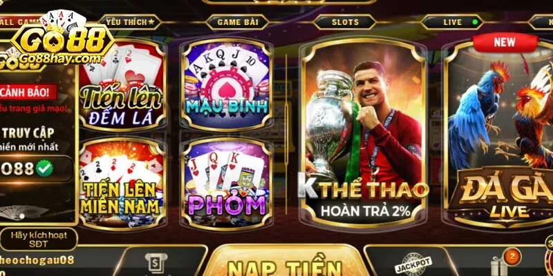 Điểm danh các sảnh game đa dạng và thú vị